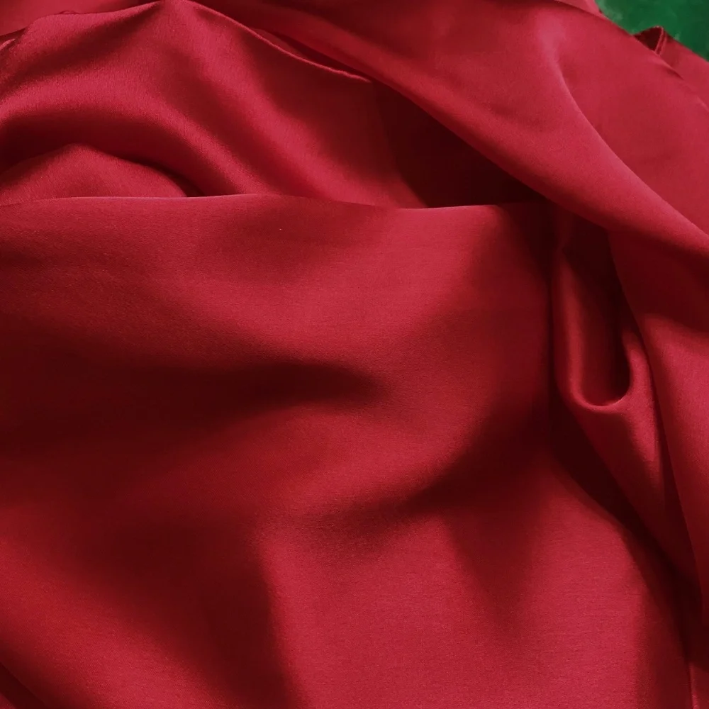 Dark Red 100% SILK SATIN Large Shawl Scarf Wrap Bridesmaid Cover up Wedding Gift
